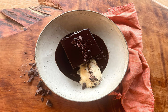 Grandma's dark chocolate pudding