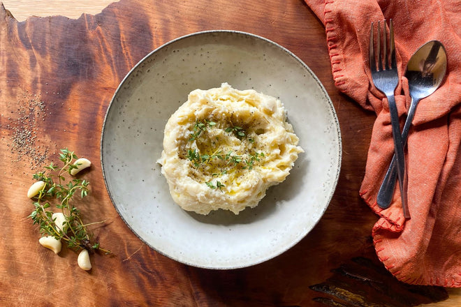 Truffle and confit garlic mash