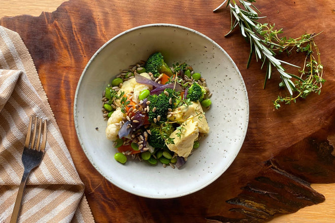 Vege medley with garlic thyme butter