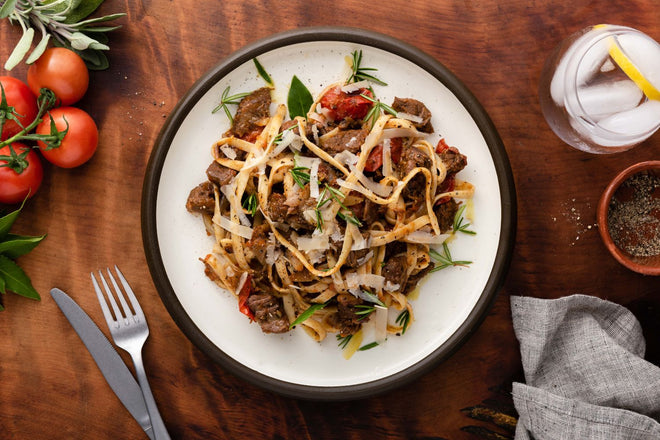 Smoky beef ragu with fettuccine